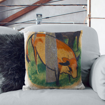 Horse And Cattle Square Throw Cushion