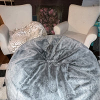 Recaceik Bean Bag Chairs with Filler,White