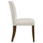 Chaise d'appoint de salle à manger rembourrée beige (ensemble de 2)-1098475687