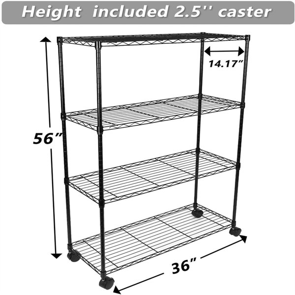 Powder Coated 6 Feet Bread Display Racks, 4 Shelves, Size: 2.5 Feet