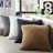 White Knitted Throw Pillow Cover – Cozy Sweater Style 18"x18" for cover only -1617929051