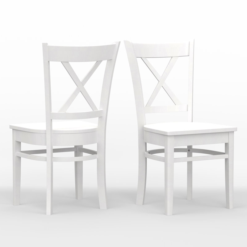 Arthemus 17.72'' H Solid Wood Side Chair, White