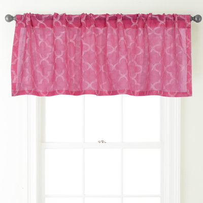 Geometric Tailored Window Valance