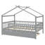 Lit Keira House avec lit gigogne et cadre en bois-125891702