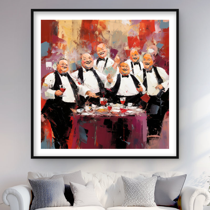 Good Friends - Impression de cuisine encadrée avec passe-partout | Décoration intérieure