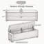 Banquette 59 po en velours avec repose-pieds-24428336