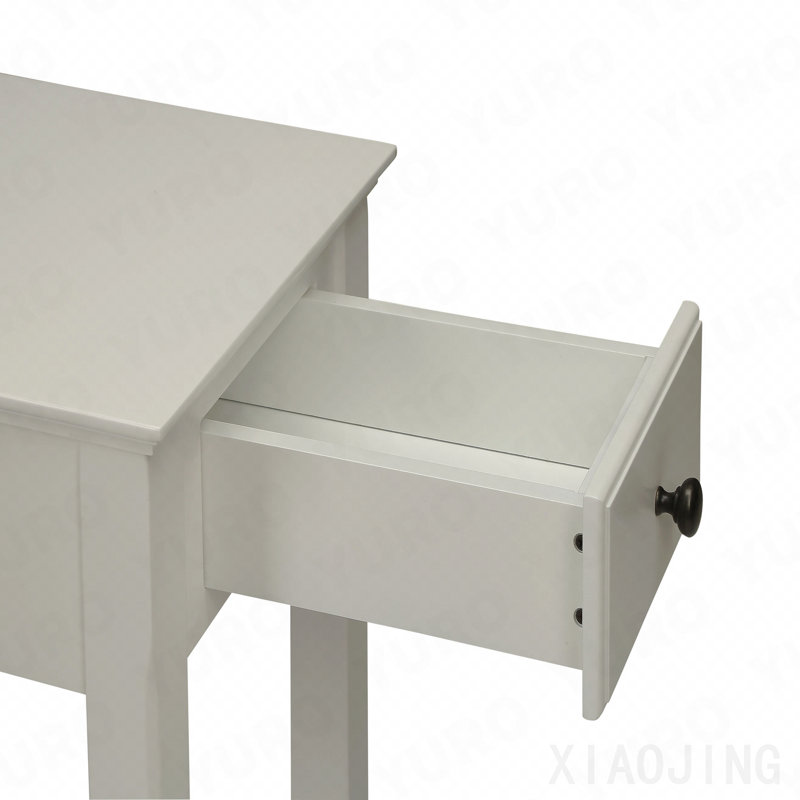 Table d'appoint, finition blanche Bertie