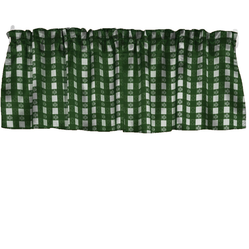 Cantonnière Popeline Tavern, L 58 po x L 20 po, Vert forêt