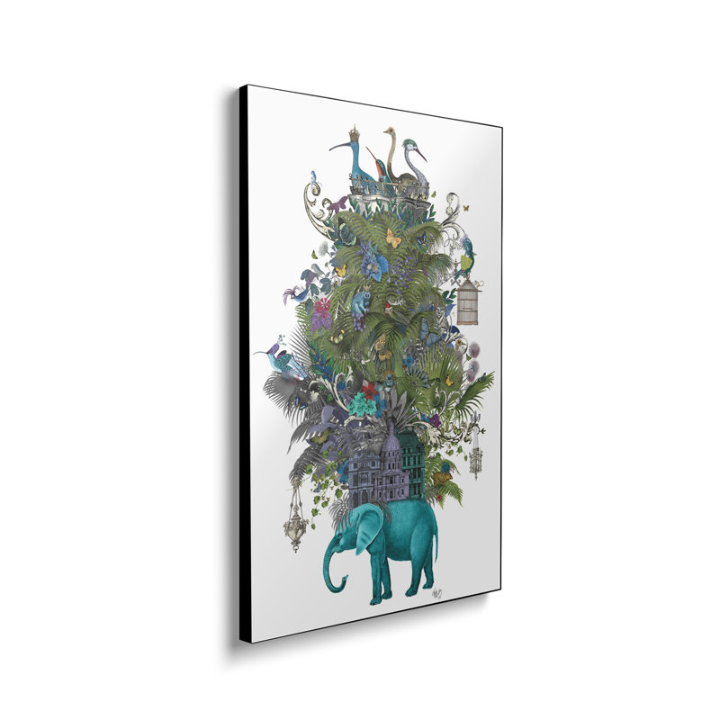 Reproduction d'art sur toile Steemplix, "The Birdcage II" par Fab Funky