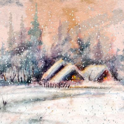 Landscape by Marina Zakharova - Wrapped Canvas Painting