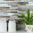 Twilight Random Sized Straight Edge Metal and Glass Mosaic Tile-36952528
