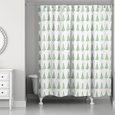 Robinson Floral Shower Curtain with Hooks Included