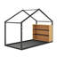  Structure de lit simple en métal avec tablettes et lumières Amanzio-1119605249