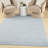 Ebern Designs Care Free Blue Modern Indoor Rug-514702022