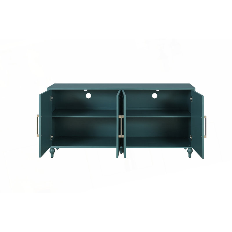 Grande armoire de rangement Carved, Bleu marine
