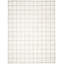 Equestrian Leather Geometric Area Rug in Ivory-1114133448