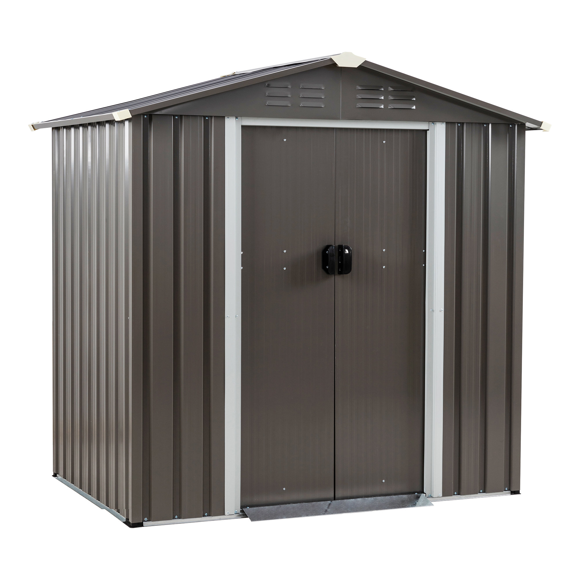 6' x 4' Outdoor Metal Storage Shed, Outdoor Storage Clearance Lockable Door, Tool Shed iYofe