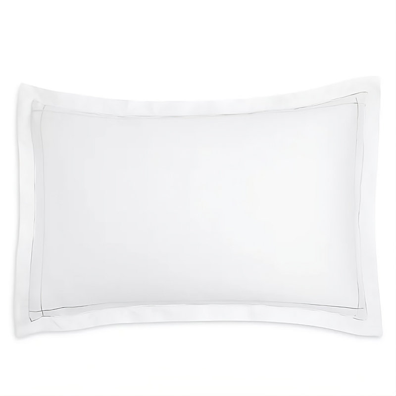 Sham Pair Dalila, King Sham, White/Silver