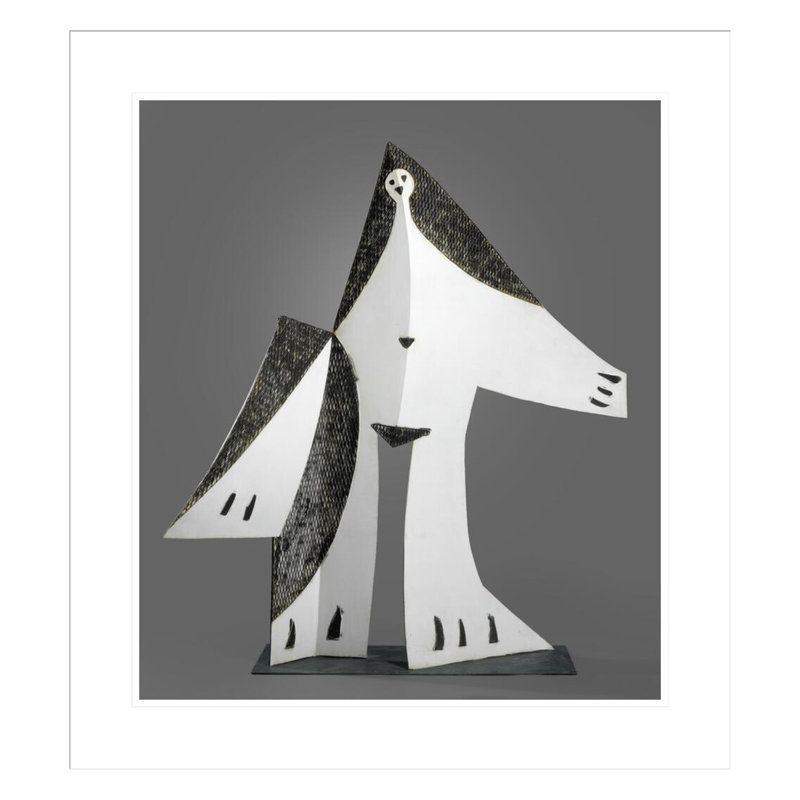 «Femme aux bras tendus» par Pablo Picasso - Impression Giclée sur cadre, H 26,01 po x l 23,5 po