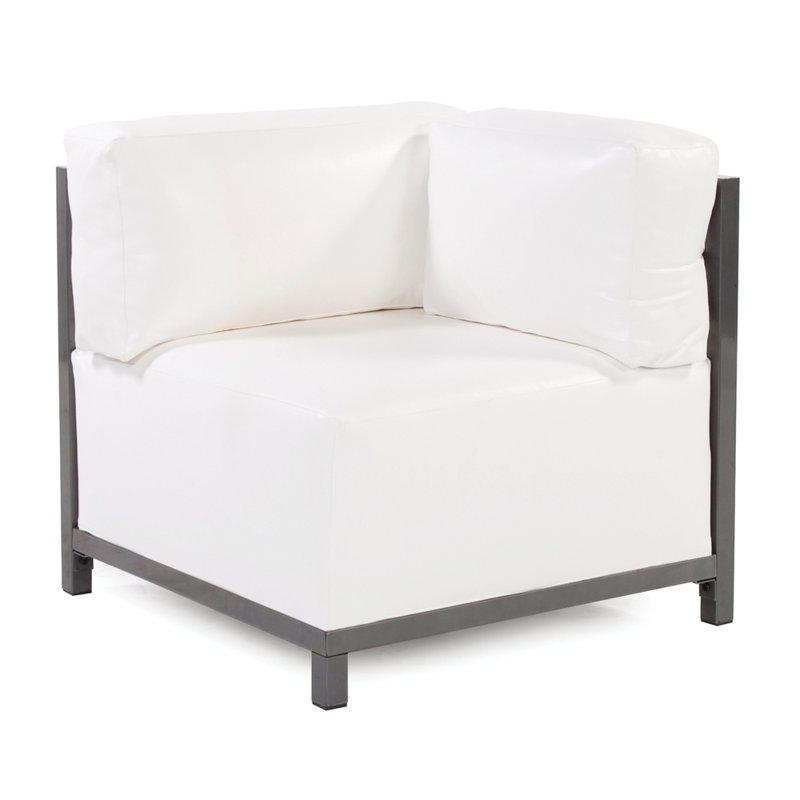 Chaise de coin Gillman, Titane, Noir Atlantis