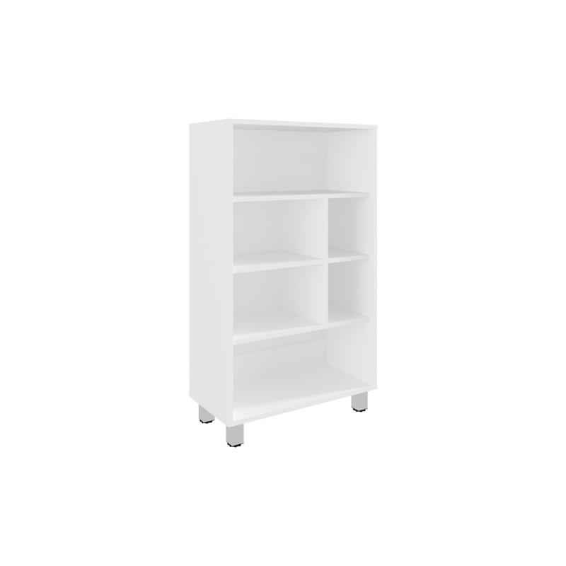 Armoire de base 40 po avec 6 tablettes de rangement blanches et fonctionnelles élégantes