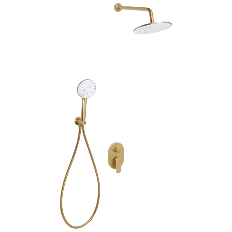 Rain Shower Head, Brushed Gold