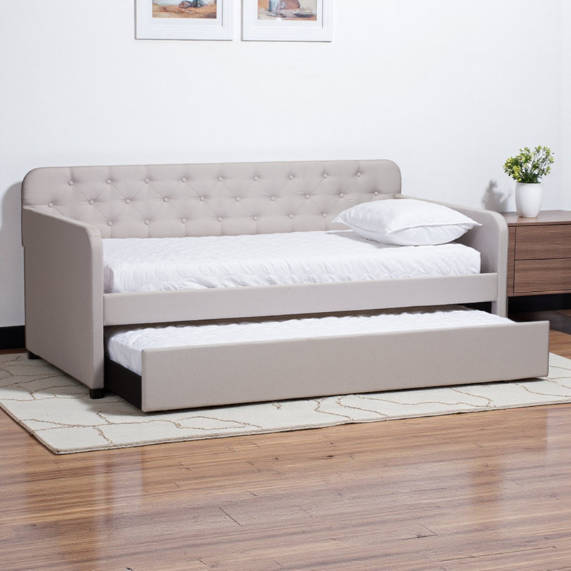 Chehalis Upholstered Daybed, Beige
