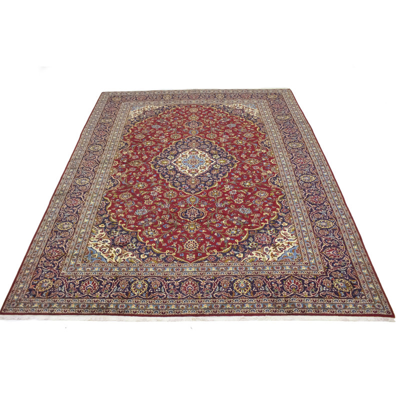 Tapis oriental rouge unique 10X13 One-of-a-Kind