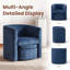 Fauteuil d'appoint rembourré avec repose-pieds Kyah-111282447