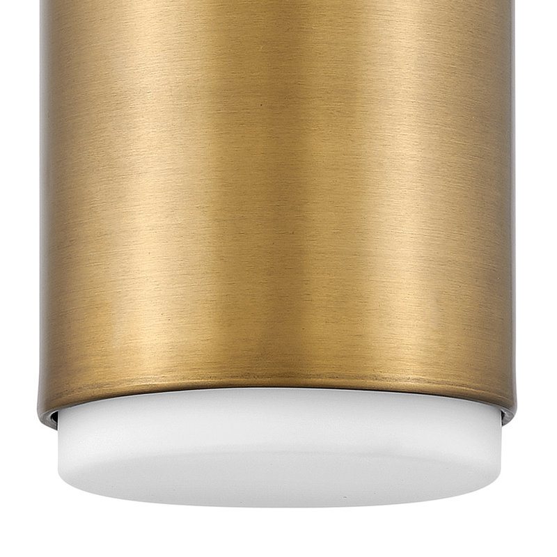 Fitzgerald Flush Mounted Sconce, Lacquered Brass, Brass