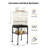 57" Open-Top Rolling Bird Cage with Stand, Removable Tray & Locking Casters