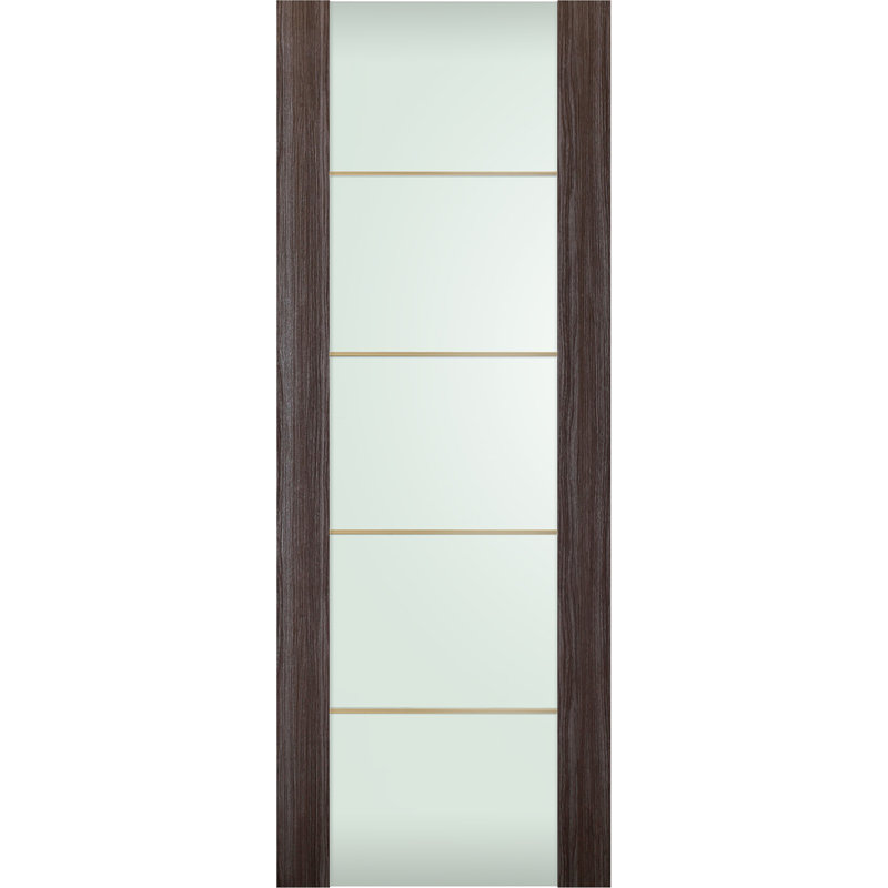 Dalle de porte intérieure Palladio, 35,875 po x 79,37 po, Chêne gris