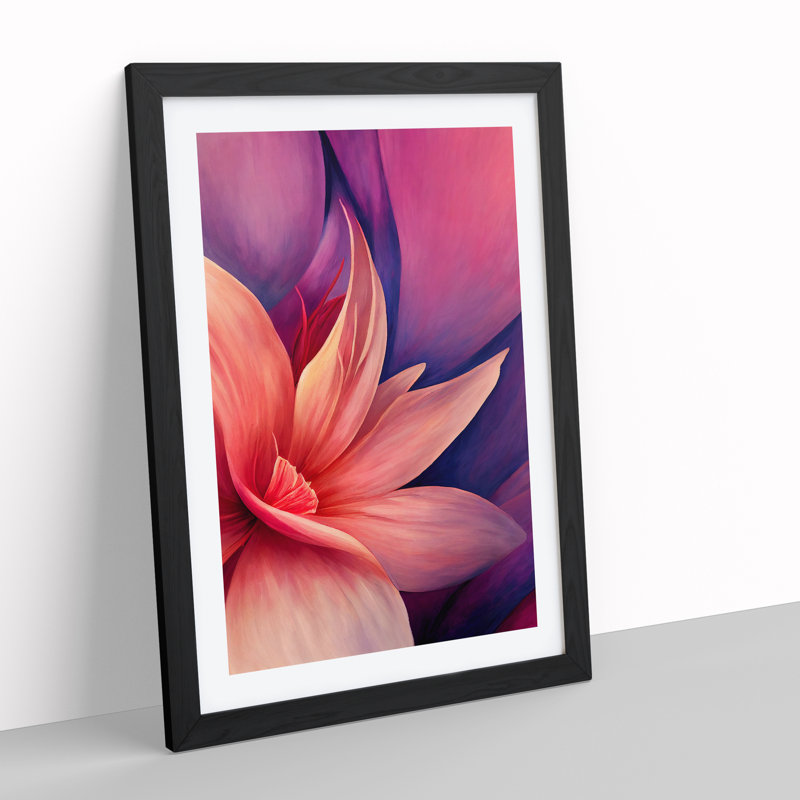 A Legendary Flower - Framed Print, Black Framed, 64cm H x 46cm W x 2cm D