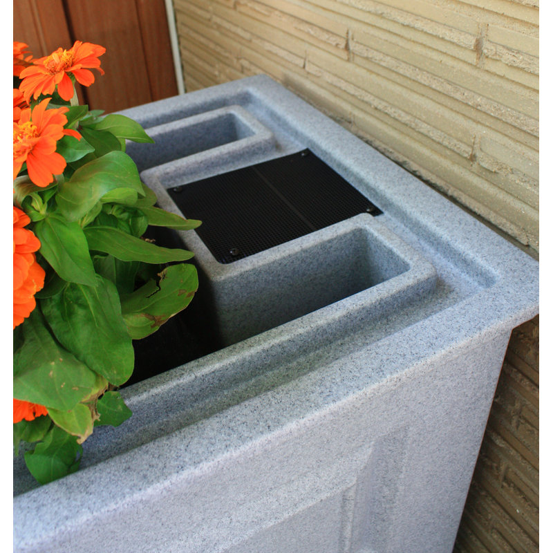 Baril d'eau de pluie 45 gallons Savannah, Granite pâle