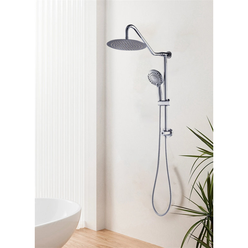 Pomme de douche à pluie avec système de douche à main combiné double