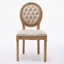Chaise de salle à manger en velours avec cadre en bois massif et garniture cloutée, ensemble de 2-937220740