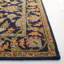 Tapis oriental bleu marine en laine touffeté à la main Ferrera-108085477