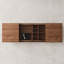 Extendable Storage Coffee Table - Sliding Extension 120-208cm (47-82"), Walnut MDF Top & Metal Frame, Modern Minimalist Style