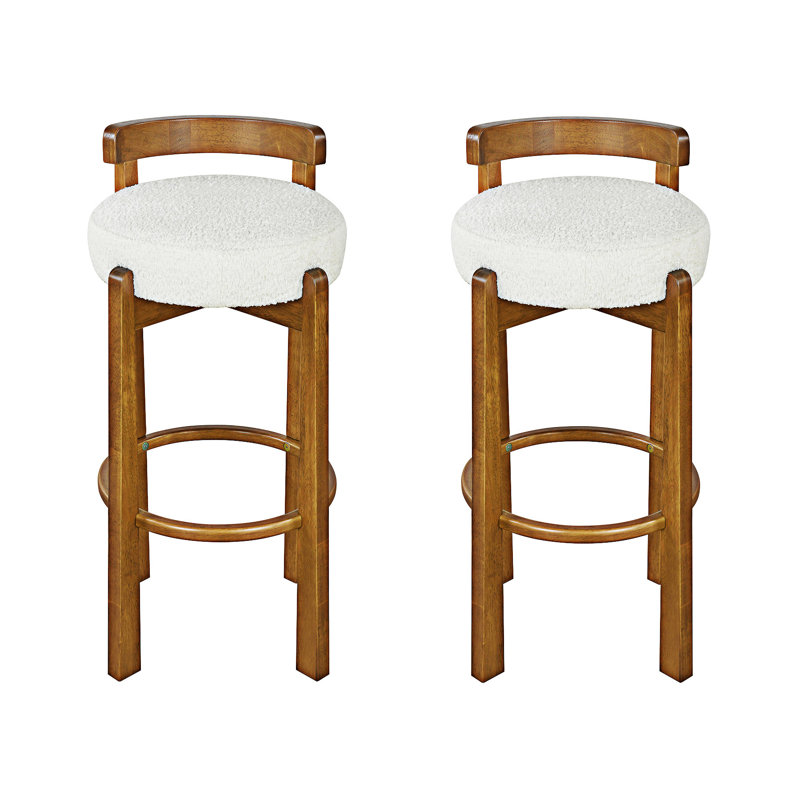 Ensemble de 2 chaises d'appoint en bois, Blanc