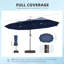 Parasol de marché rectangulaire 8,5 pi x 14,5 pi avec base et lumières DEL à changement de couleur-1922541886