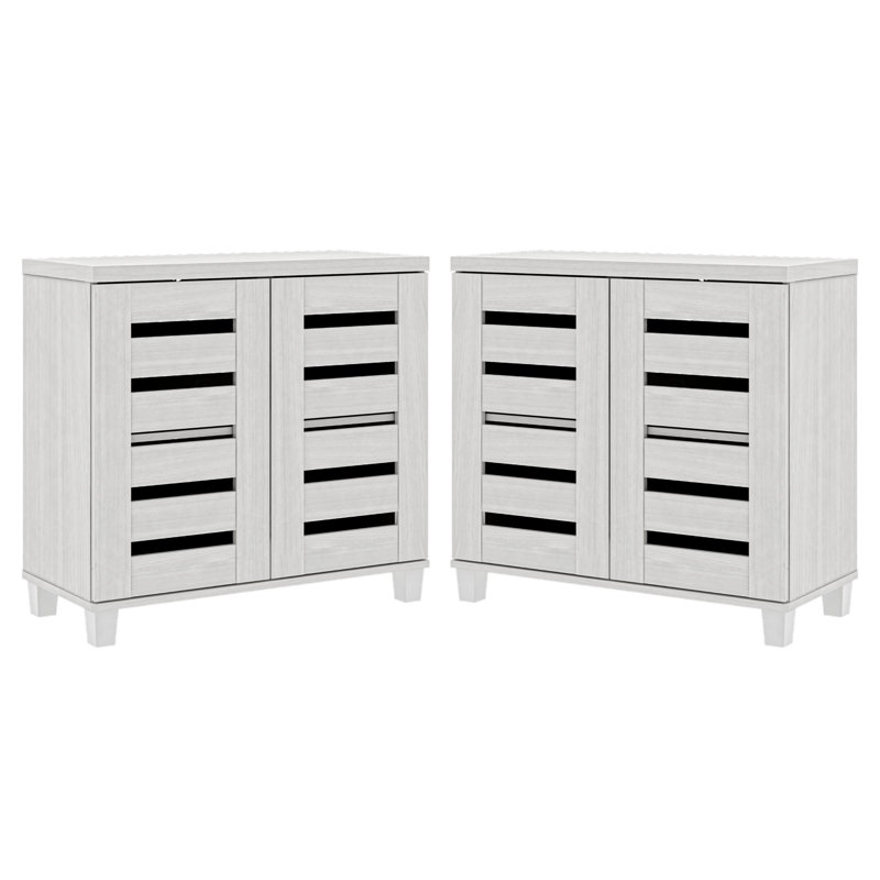 Lit plateforme Branquinha, Blanc perle