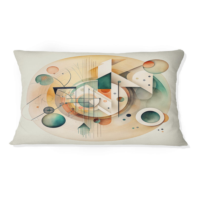 Coussin décoratif chaud Warm Minimalist Circular Abstract II - Abstract
