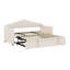 Lit de jour rembourré avec lit gigogne escamotable à hauteur réglable et port de charge USB et Type-C, structure de lit de jour avec 2 poches latérales-1660370037