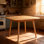 Louise Mid Century Modern Faux Wood Dining Table