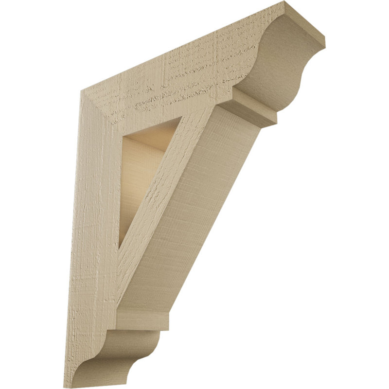Support traditionnel en cèdre brut à grain de bois TimberThane, H 24 po x l 5,5 po x P 20 po