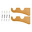 Ensemble de 2 tringle à rideaux double en bois Epperly (1 3/8 po)-552125391