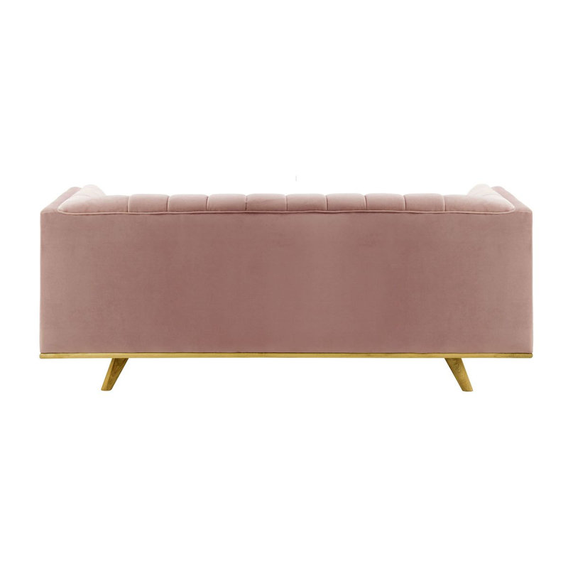Badnath 3 Seater Velvet Sofa, Pink