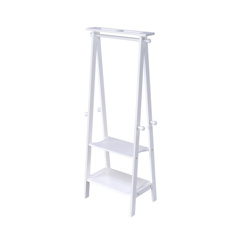 Solution de rangement de manteau polyvalente en bois contemporaine pour la maison ou le bureau