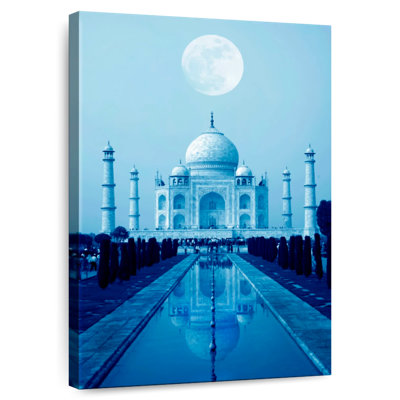Nicci pleine lune sur le Taj Mahal
