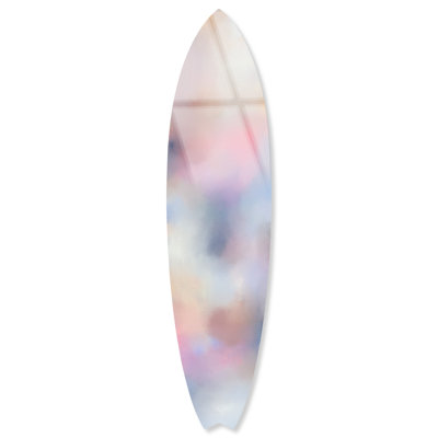 Refreshing Surfboard Acrylic Coastal Wall Art by Notoriart